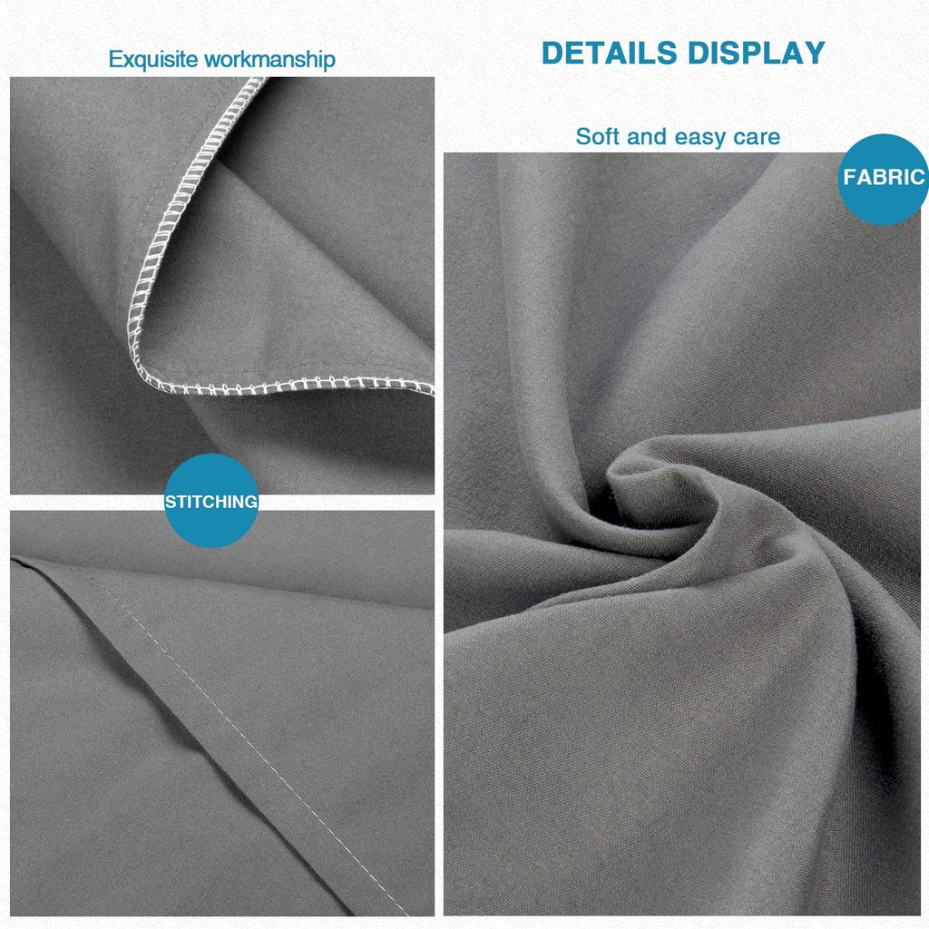 Flxxie 100% Brushed Microfiber Body Pillow Cover, Ultra Soft and Cozy Full Body Pillowcase for Adults, 20" x 54", Dark Gray (Not Include Body Pillow)