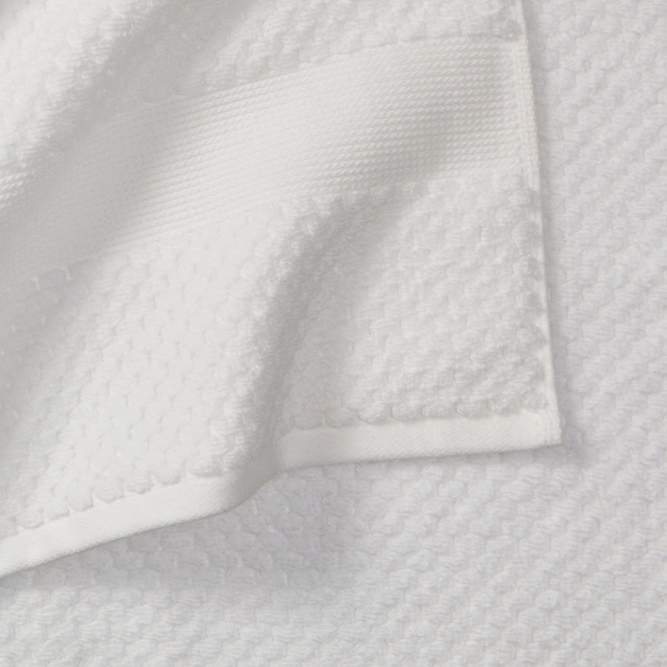 Better Homes & Gardens Signature Soft Cotton Popcorn Textured 6 Piece Bath Towel Set,Arctic White