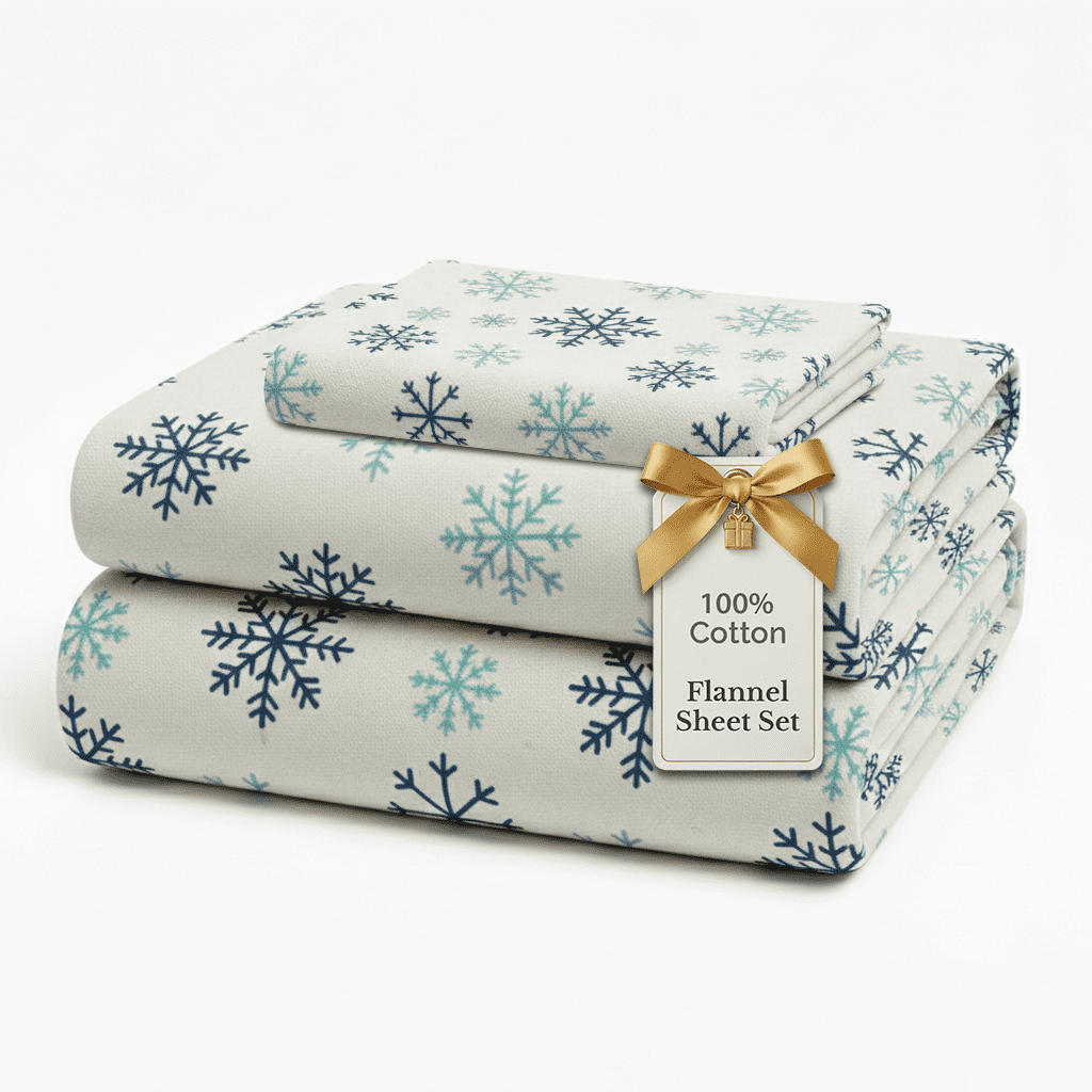 Casa Platino 3-Piece White Plaid 100% Cotton Bed Sheet Set, Twin – Deep Pocket