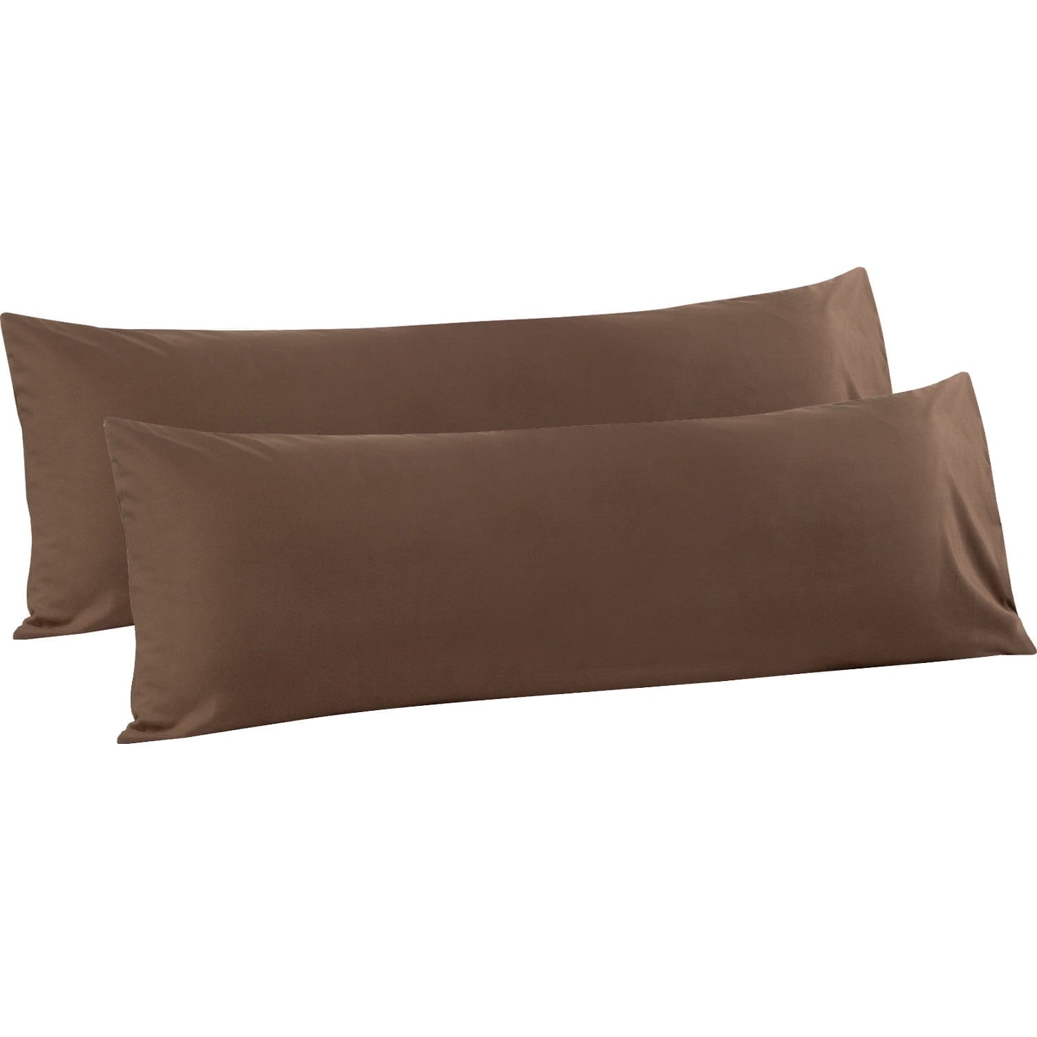 Flxxie 100% Brushed Microfiber Body Pillow Cover, Ultra Soft and Cozy Full Body Pillowcase for Adults, 20" x 54", Dark Gray (Not Include Body Pillow)