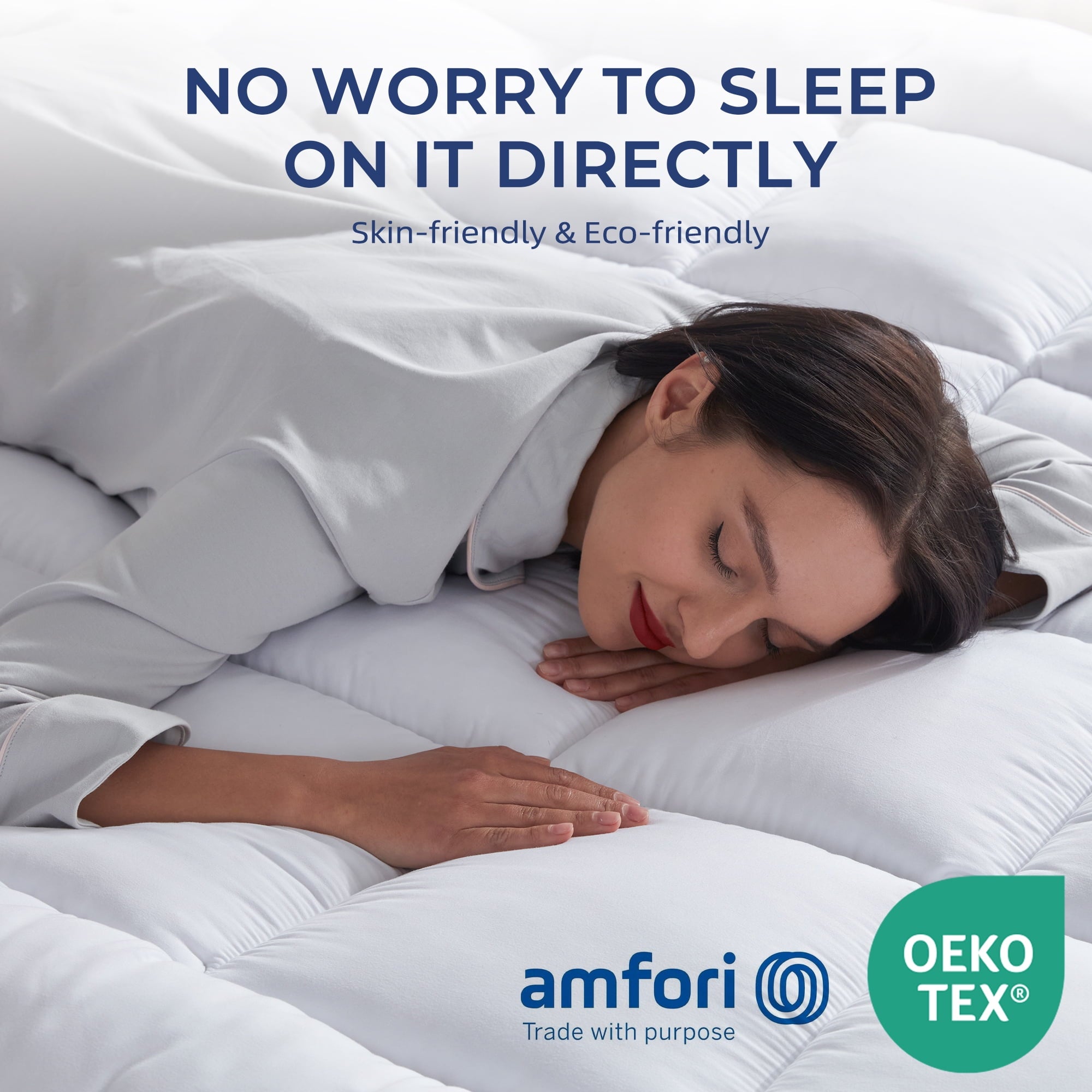 BDEUS Extra Thick Mattress Topper, Cooling Mattress Pad Cover,Pillow Top Protector with 8-21 Inch Deep Pocket, Twin Size